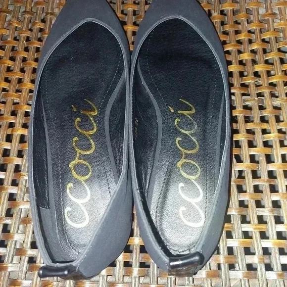 NWOB Ccocci Vera Pointed Toe Flat Black Size 8.5 - Picture 5 of 7